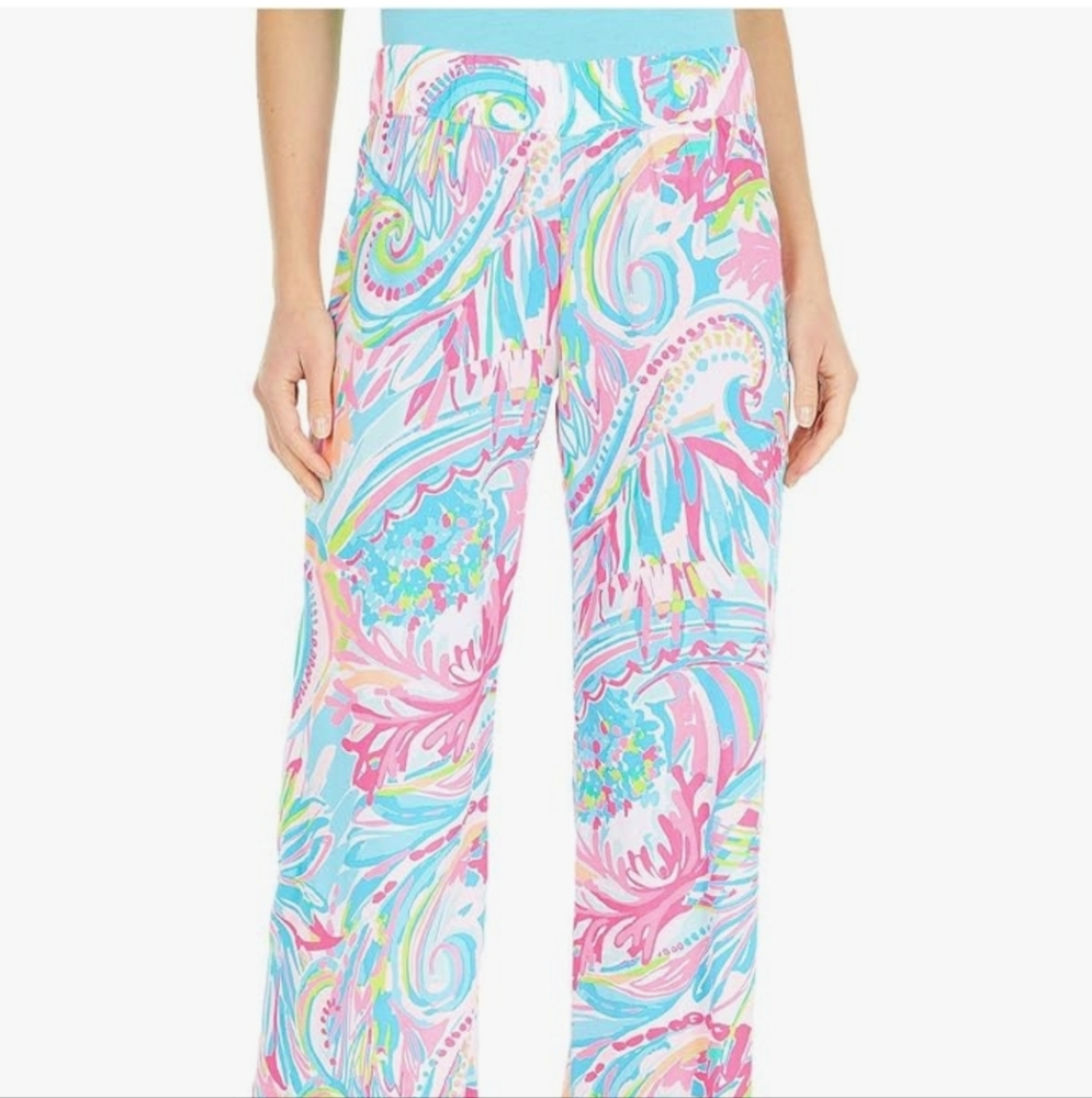 Lilly Pulitzer Bal Harbour Mid Rise Palazzo Pant Size XS